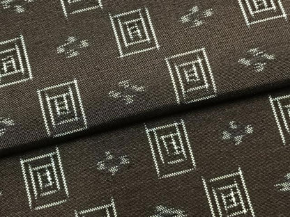 平和屋着物▽本場琉球絣　単衣　紬 　正絹　逸品　未使用　AABB2224fy