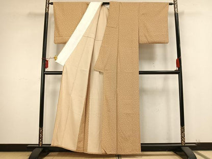 平和屋着物▽江戸小紋 単衣 葉尽くし 正絹 逸品 AABB2234fy