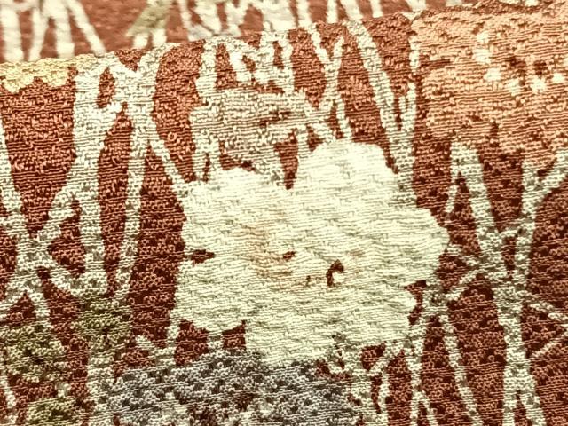 平和屋着物▽訪問着 単衣 草花文 金彩 正絹 逸品 AABB2235fy