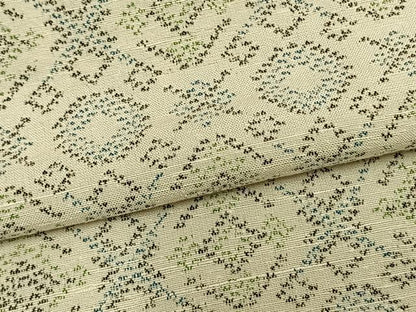 平和屋着物▽上質な紬 単衣 幾何学文 正絹 逸品 AABB2238fy