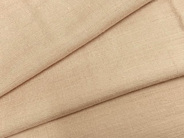平和屋着物▽上質な紬　単衣　色無地　雄黄色　正絹　逸品　AABB2239fy