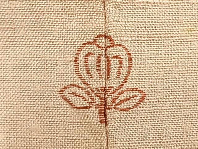 平和屋着物▽上質な紬　単衣　色無地　雄黄色　正絹　逸品　AABB2239fy