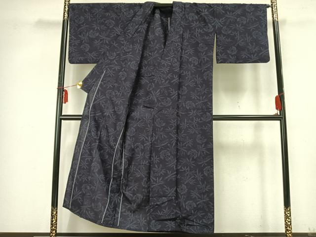 平和屋着物▽上質な紬 単衣 ふくら雀 正絹 逸品 AABB2240fy