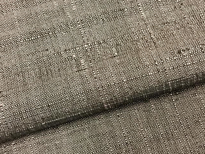 平和屋着物▽上質な紬 単衣 色無地 葡萄鼠色 正絹 逸品 AABB2241fy