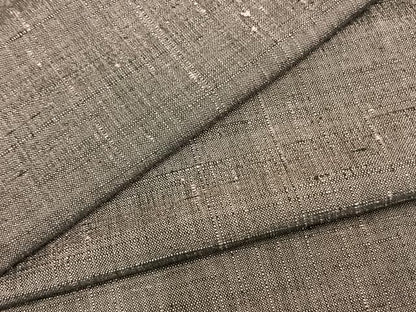 平和屋着物▽上質な紬 単衣 色無地 葡萄鼠色 正絹 逸品 AABB2241fy