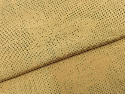 平和屋着物▽上質な紬　単衣　舞蝶文　正絹　逸品　AABB2255fy