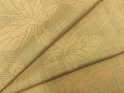 平和屋着物▽上質な紬　単衣　舞蝶文　正絹　逸品　AABB2255fy