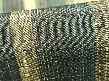 平和屋着物▽上質な紬 単衣 間道 正絹 逸品 AABB2257fy