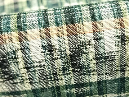 平和屋着物▽上質な紬 単衣 横段文 正絹 逸品 未使用 AABB2259fy