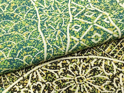 平和屋着物▽訪問着 単衣 幾何学花文 正絹 逸品 AABB2266fy