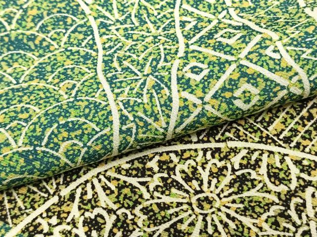 平和屋着物▽訪問着 単衣 幾何学花文 正絹 逸品 AABB2266fy