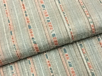 平和屋着物▽上質な紬 単衣 縞 正絹 逸品 AABB2282fy