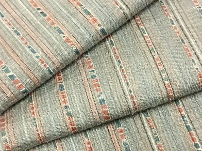 平和屋着物▽上質な紬 単衣 縞 正絹 逸品 AABB2282fy