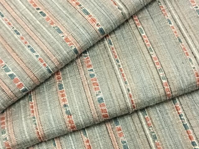 平和屋着物▽上質な紬 単衣 縞 正絹 逸品 AABB2282fy