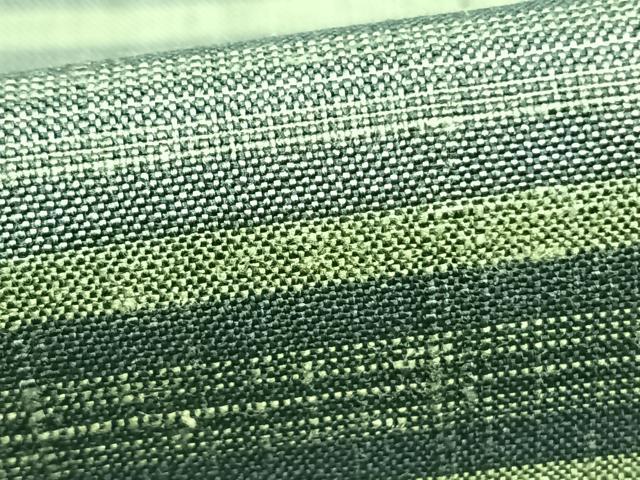 平和屋着物▽上質な紬 単衣 横縞 正絹 逸品 AABB2292fy