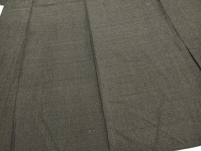 平和屋着物▽男性 お召 単衣 霞文 正絹 逸品 AABB2299fy