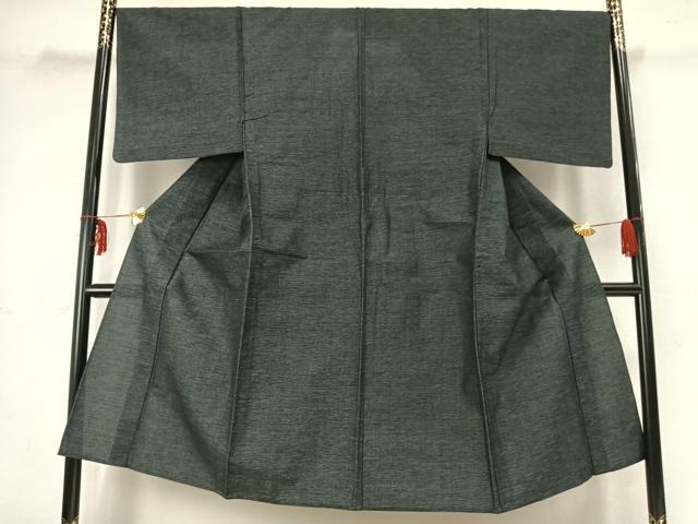 平和屋着物▽男性 お召 単衣 霞文 正絹 逸品 AABB2301fy