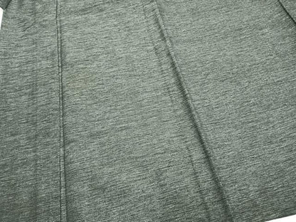 平和屋着物▽男性 お召 単衣 霞文 正絹 逸品 AABB2301fy