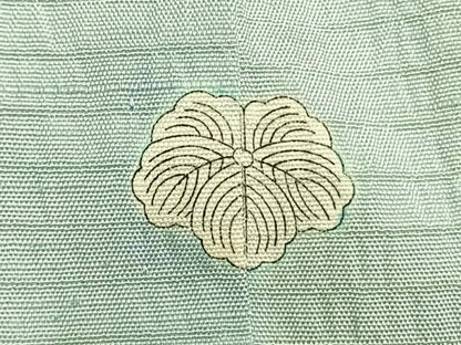平和屋着物▽上質な紬 単衣 霞文 正絹 逸品 AABB2304fy