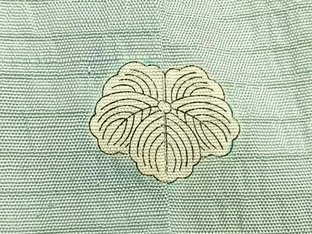 平和屋着物▽上質な紬 単衣 霞文 正絹 逸品 AABB2304fy