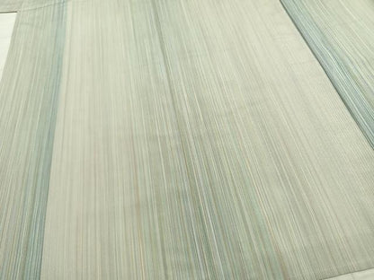 平和屋着物▽本塩沢 やまだ織 200色 単衣 縞 伊勢丹扱い 正絹 逸品 AABB2305fy