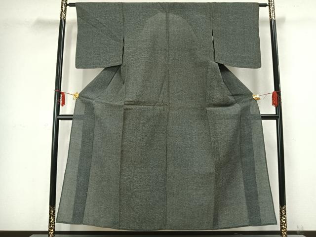 平和屋着物▽上質な紬 単衣 霞文 正絹 逸品 AABB2308fy