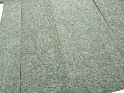 平和屋着物▽上質な紬 単衣 霞文 正絹 逸品 AABB2308fy