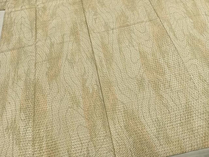 平和屋着物▽上質な紬　単衣　霞文　正絹　逸品　AABB2317fy