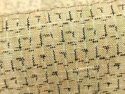 平和屋着物▽上質な紬　単衣　霞文　正絹　逸品　AABB2317fy