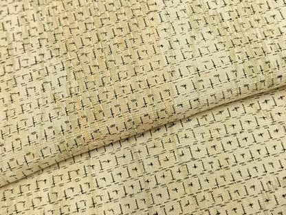 平和屋着物▽上質な紬　単衣　霞文　正絹　逸品　AABB2317fy