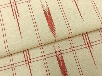 平和屋着物▽上質な紬　単衣　矢羽市松文　ロング丈　正絹　逸品　未使用　AABB2324fy