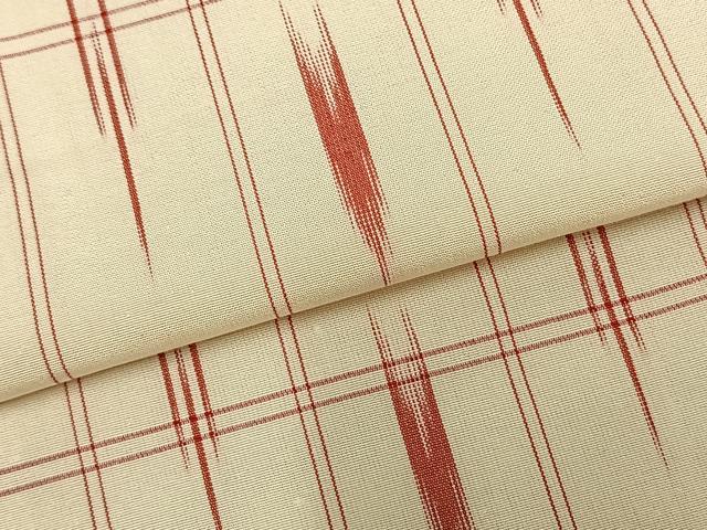 平和屋着物▽上質な紬　単衣　矢羽市松文　ロング丈　正絹　逸品　未使用　AABB2324fy