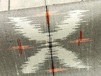 平和屋着物▽上質な紬 単衣 間道 正絹 逸品 AABB2325fy