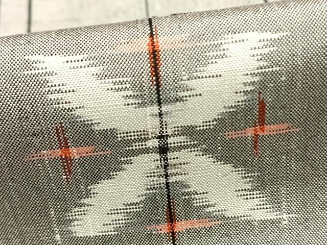 平和屋着物▽上質な紬 単衣 間道 正絹 逸品 AABB2325fy