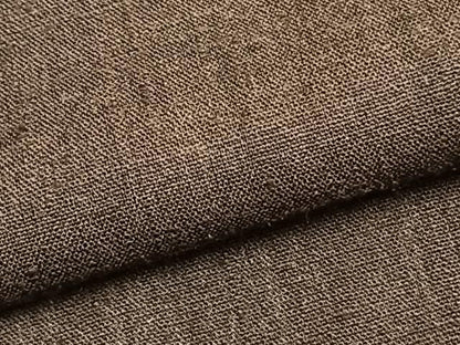 平和屋着物▽上質な紬 単衣 色無地 憲法色 正絹 逸品 AABB2327fy