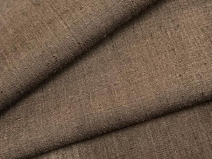 平和屋着物▽上質な紬 単衣 色無地 憲法色 正絹 逸品 AABB2327fy
