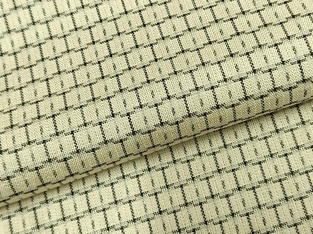 平和屋着物▽上質な小紋 単衣 亀甲柄 正絹 逸品 AABB2328fy