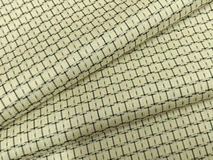 平和屋着物▽上質な小紋 単衣 亀甲柄 正絹 逸品 AABB2328fy