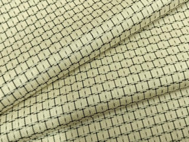 平和屋着物▽上質な小紋 単衣 亀甲柄 正絹 逸品 AABB2328fy