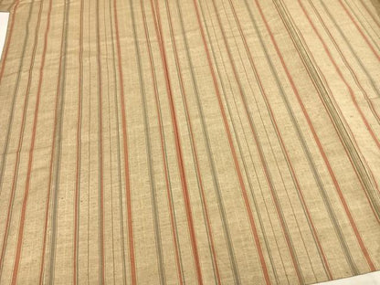 平和屋着物▽上質な紬　単衣　間道　正絹　逸品　未使用　AABB2334fy