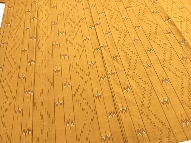 平和屋着物▽上質な紬 単衣 間道 正絹 逸品 AABB2337fy