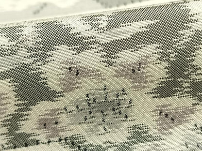平和屋着物▽本場大島紬 白大島 単衣 霞取り文 正絹 逸品 AABB2343fy