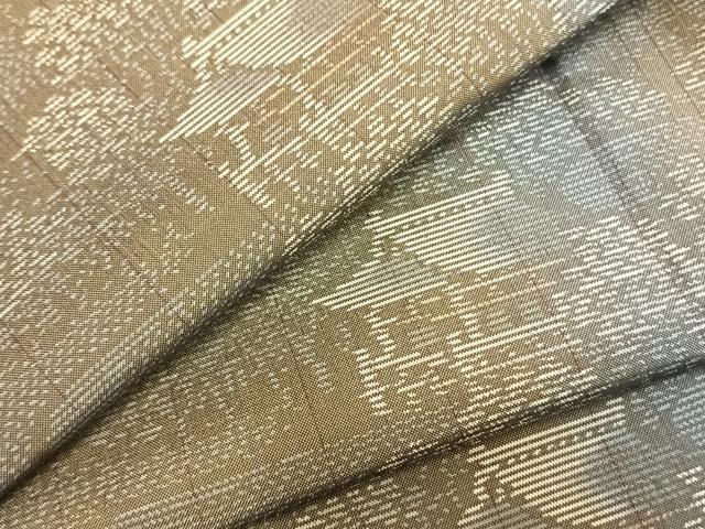 平和屋着物▽本場大島紬 単衣 風景文 さが美扱い 正絹 逸品 未使用 AABB2349fy