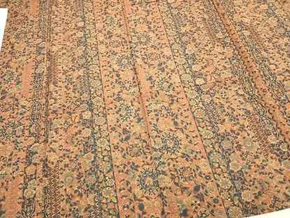 平和屋着物▽上質な小紋 単衣 草花間道 正絹 逸品 AABB2352fy