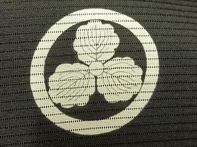 平和屋着物▽男性　黒紋付　長羽織　スリーシーズン　春夏秋　塵除け　正絹　逸品　AABB2360fy