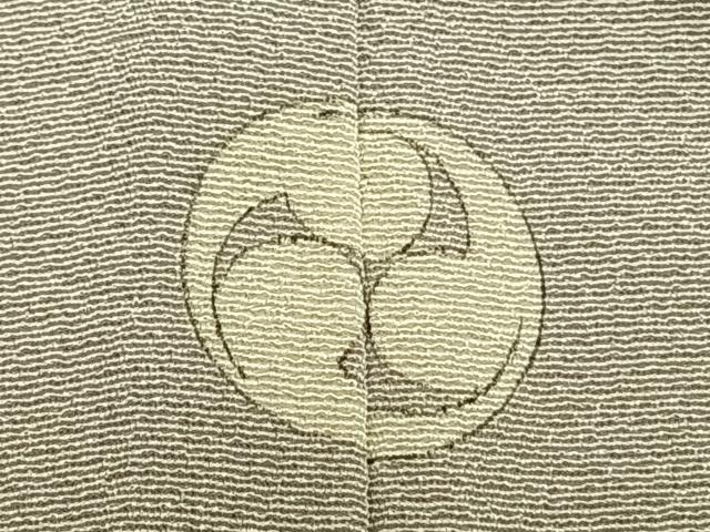平和屋着物▽訪問着 単衣 刺繍 草花文 暈し染め 正絹 逸品 AABB2364fy