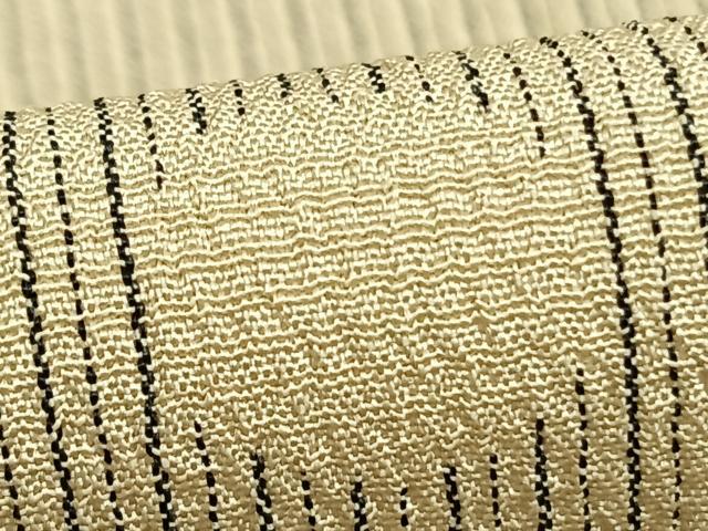 平和屋着物▽本塩沢　単衣　散らし文　正絹　逸品　AABB2368fy