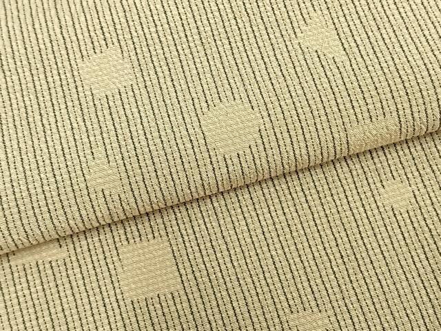 平和屋着物▽本塩沢　単衣　散らし文　正絹　逸品　AABB2368fy