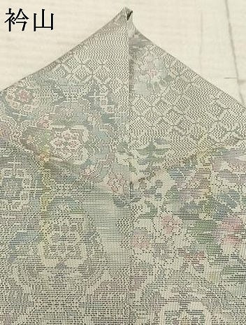 平和屋着物▽本場大島紬 単衣 吉祥花文 正絹 逸品 AABB2383fy