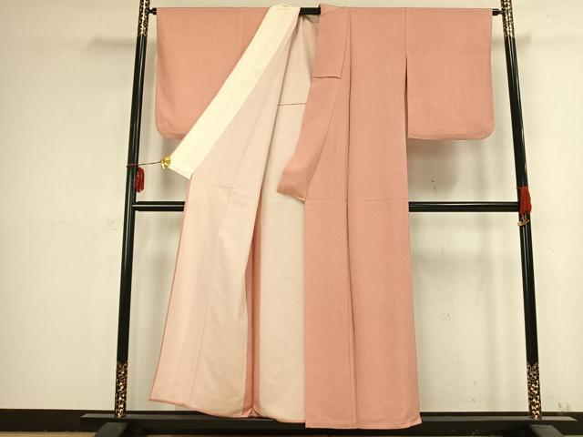 平和屋着物▽江戸小紋 単衣 切嵌花文 正絹 逸品 AABB2384fy